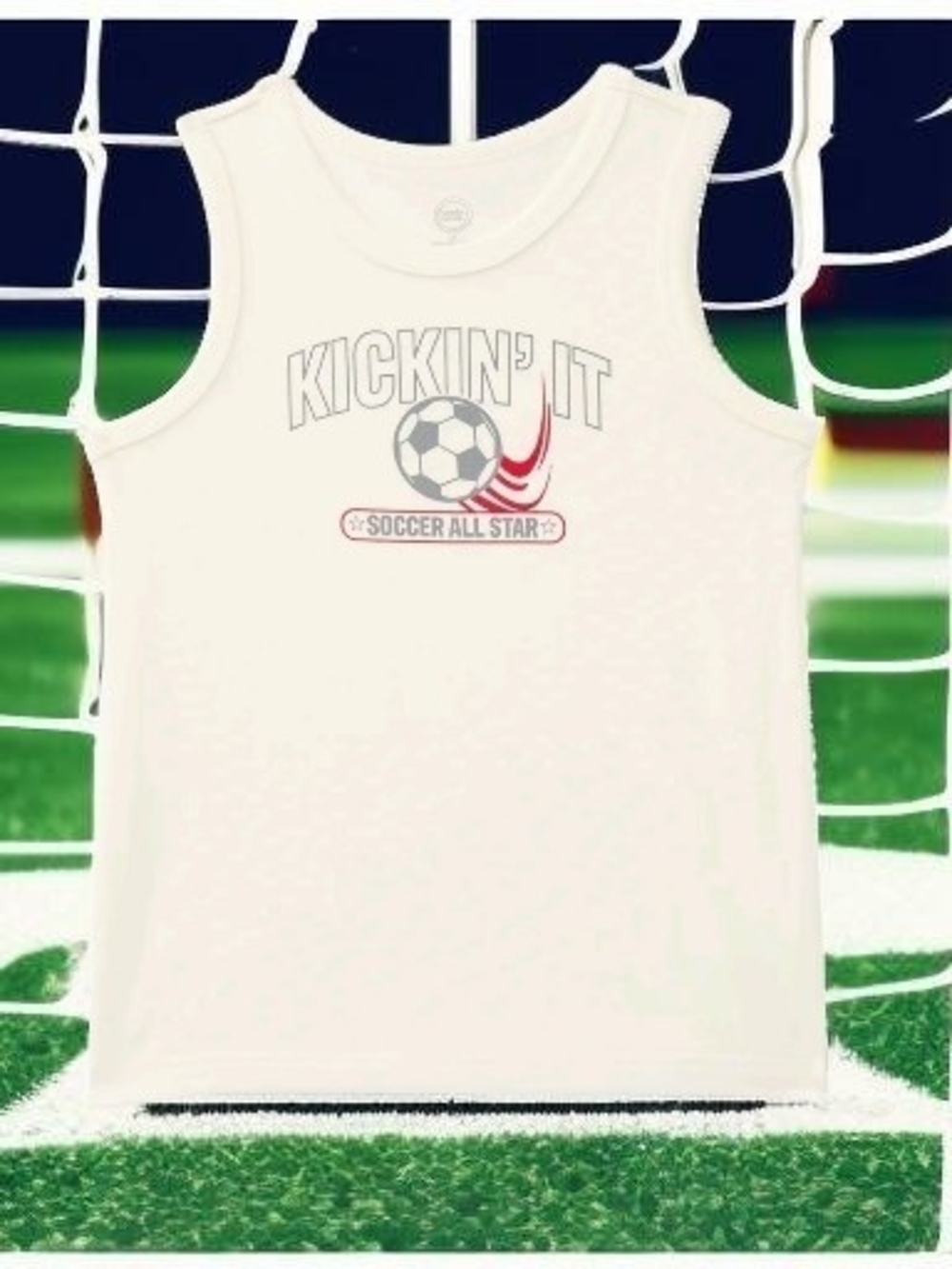 wonder nation White 'Kickin' It' Soccer Tank Top